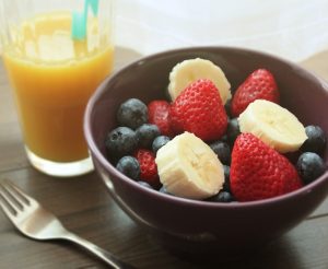 bowl con fruta