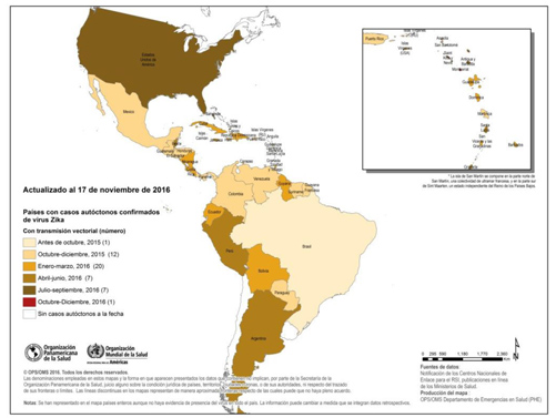 mapa zika