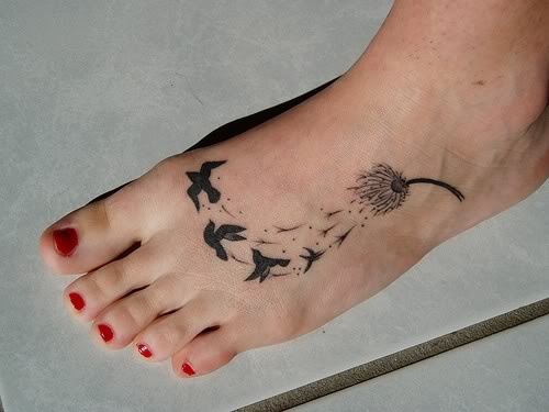 tatuaje en el pie