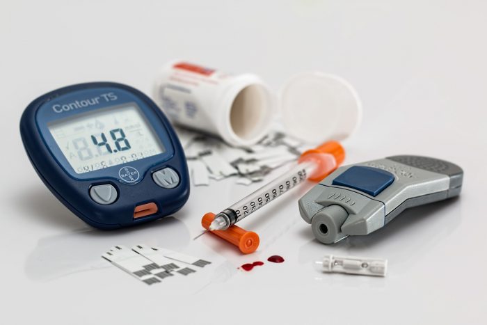 medidor y cintas reactivas diabetes