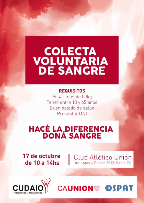 campaña colecta de sangre