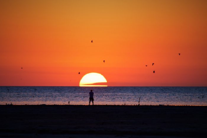 Atardecer en Mar Chiquita