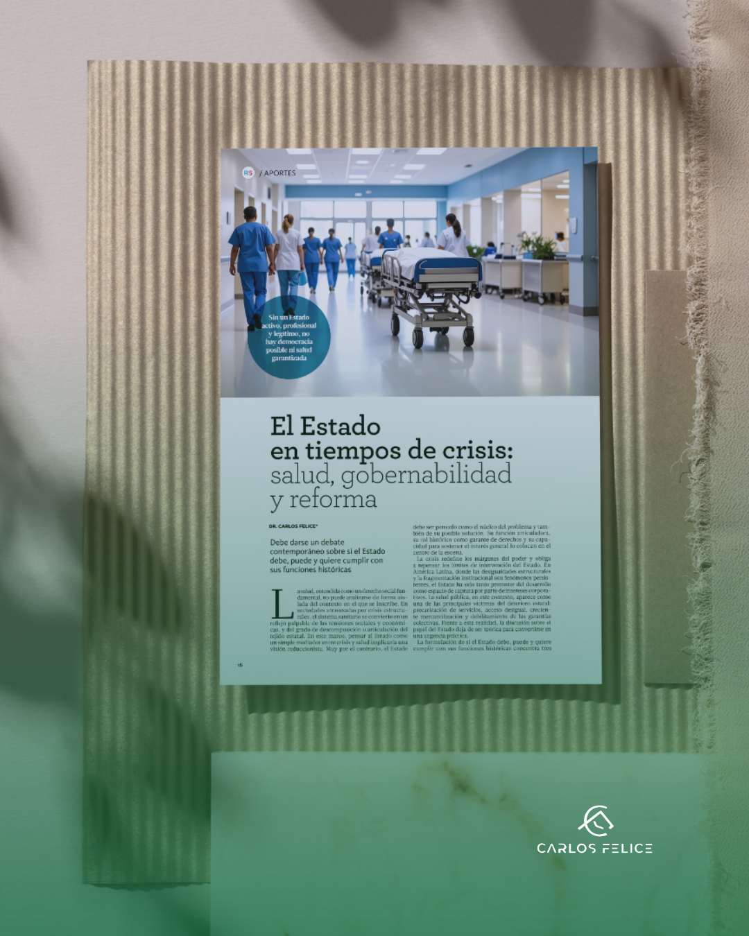 El Estado en tiempos de crisis: una reflexión necesaria del Dr. Carlos Felice